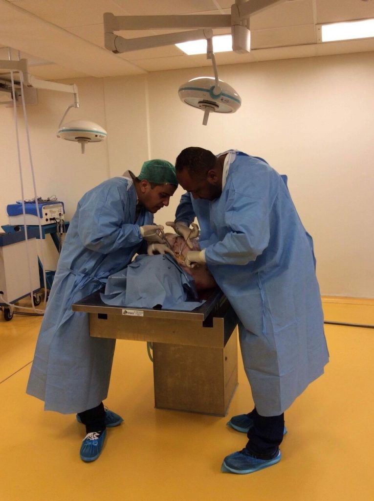 Advanced surgery handson training for Libyan surgeons in Poitiers Acted