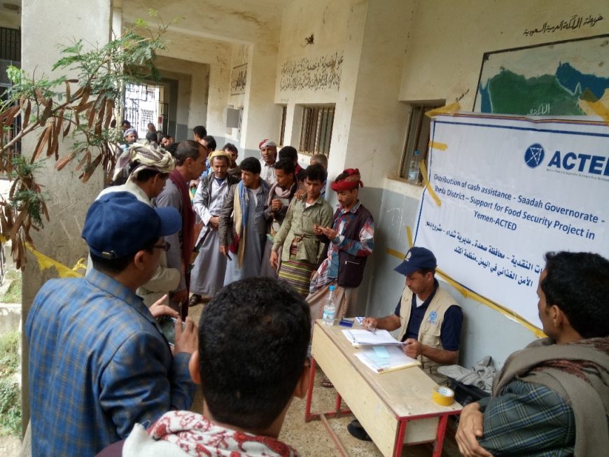 Cash distribution in Sa’ada North east of Yemen