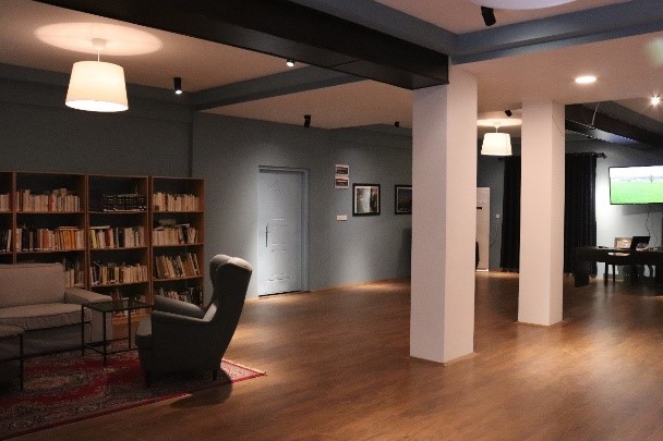 Pièce centrale de l’Institut culturel franco-irakien de Mossoul