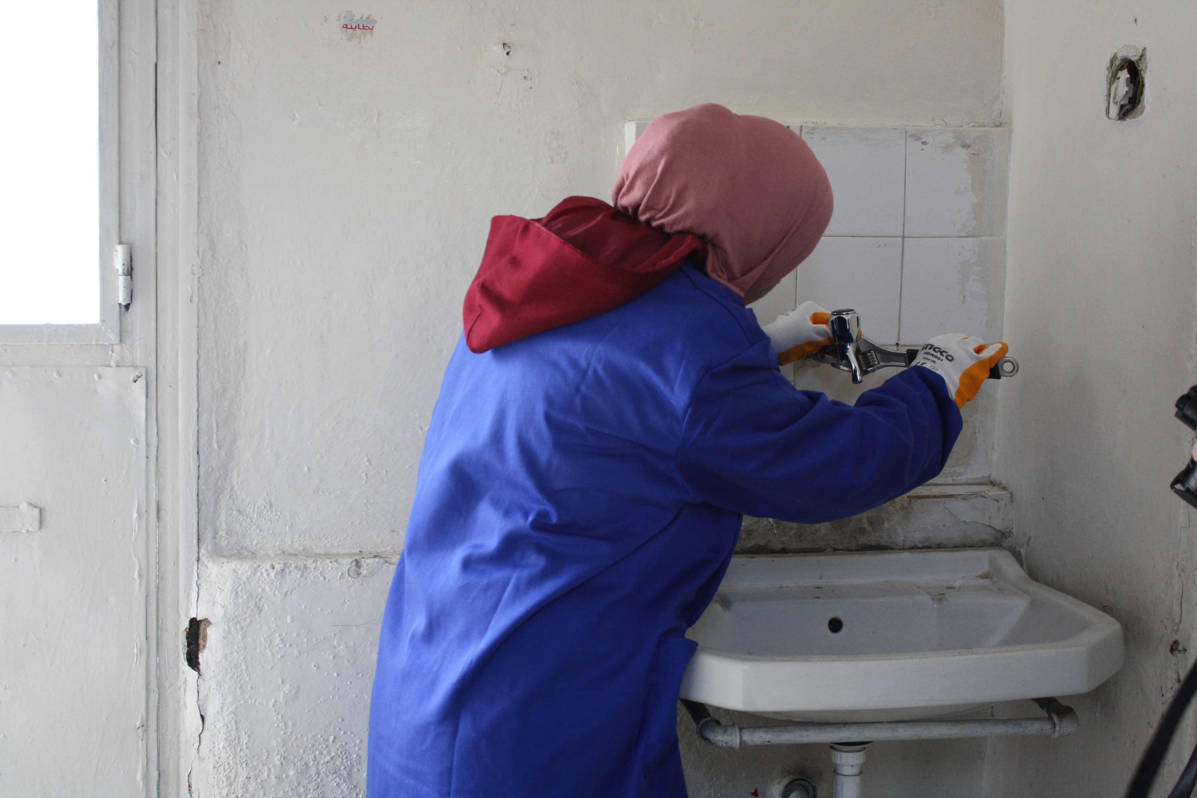 ACTED helps prepare Jordans first generation of female plumbers hq photo