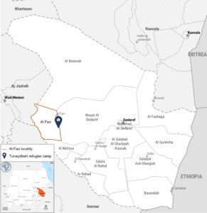Working with UNHCR and communities to build shelters for Ethiopian refugees  in Sudan - ACTED