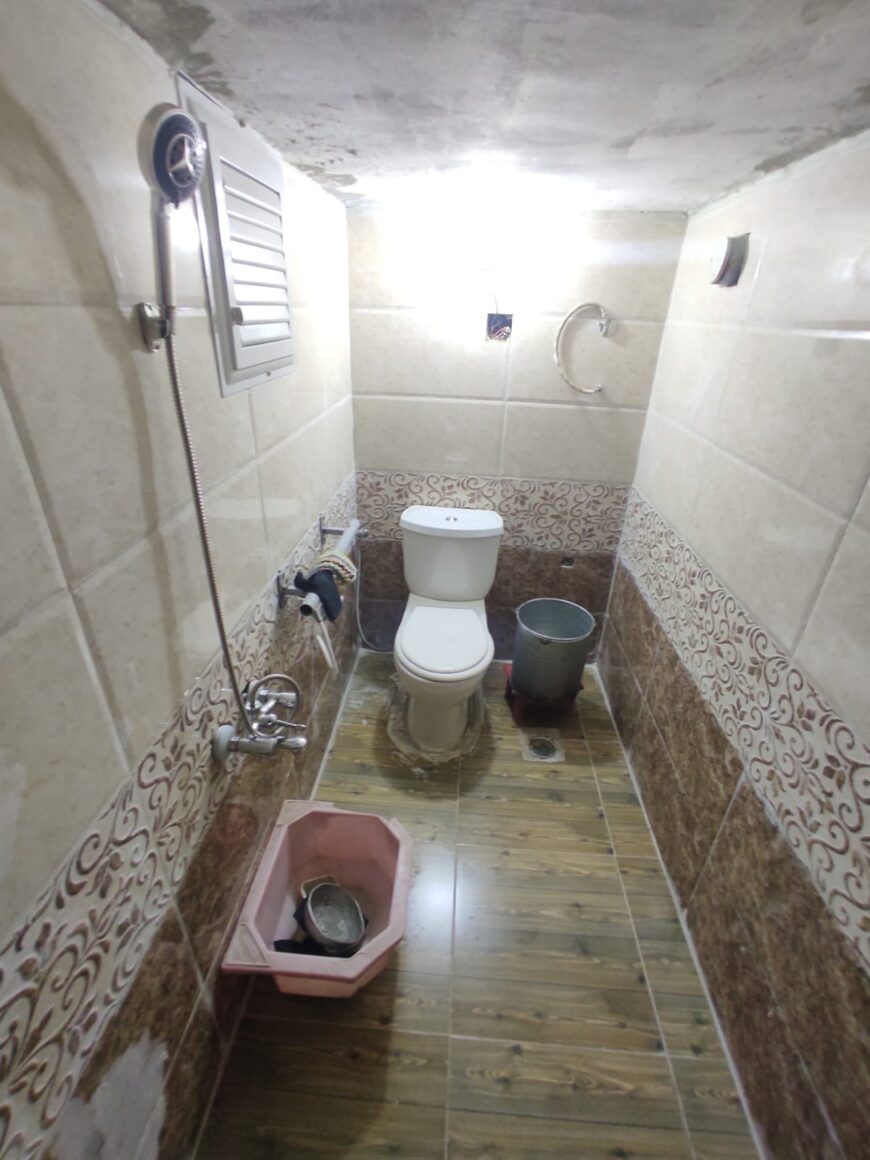 Latife’s bathroom after Acted’s renovation